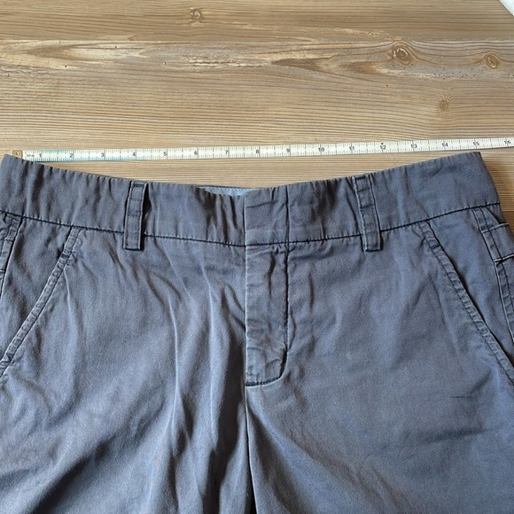 VINCE Side buckle Bermuda Short Flat Front Stretch cotton Cobalt blue Women’s 4 - Picture 8 of 12